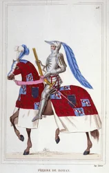 Pierre, de Rohan vikomt, Sire de Gie (1451-1513). Franciaország marsallja. 1830-as metszet.
