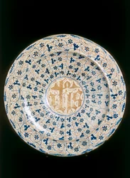 Lemez kristályos monogrammal, Valencia gyártás
