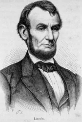 Abraham Lincoln (1809-1865) portréja, az Egyesült Államok 16. elnöke (1861-1865)