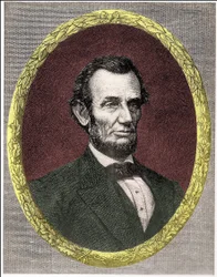 Abraham Lincoln (1809-1865) portréja, az Egyesült Államok 16. elnöke (1861-1865)