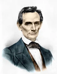 Abraham Lincoln (1809-1865) portréja, az Egyesült Államok 16. elnöke.
