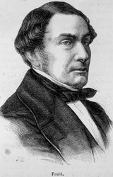 Achille Fould (1800-1867) francia zsidó bankár, a szabadkereskedelem és a Saint-Simonizmus híve portréja.