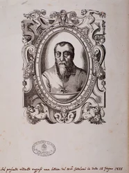 Adrian Willaert portréja (fametszet)