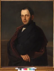 Alekszandr Nyikolajevics Raevszkij (1795-1868), névtelen portréja. Olajfestmény