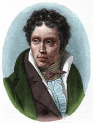 Arthur Schopenhauer német filozófus portréja (1788-1860).