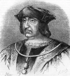 Arthus de Gouffier (1475-1519), Boissy urának, 1. Francois király preceptorának portréja. századi metszet.