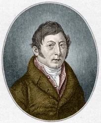 August Klingemann (1777-1831) német drámaíró portréja.