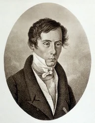 Augustin Fresnel (1788-1827) francia fizikus portréja.
