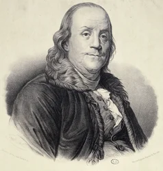 Benjamin Franklin portréja