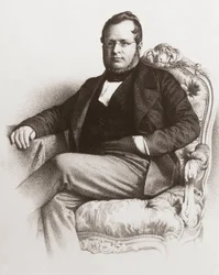 Camillo Benso Cavour gróf portréja (1810 - 1861) - Camillo Benso, Cavour gróf (1810-1861) portréja.