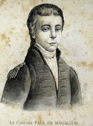 Paul de Magallon kapitány (1784-1859) portréja – a „Les Contemporains” című kötetben, 19. század végén.
