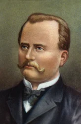Carl Gustaf Patrik de Laval svéd mérnök és feltaláló portréja (kromo)