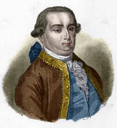 Cesare Bonesana, Marquis de Beccaria (1738 - 1794) olasz jogtudós portréja.
