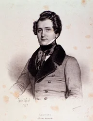 Charles Philippe Lafont portréja (metszet)