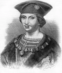 VIII. Károly francia király (1470-1498) portréja.