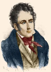 Chateaubriand portréja. Gravírozás sd. 19. század.