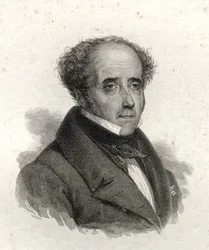 Chateaubriand portréja, 19. századi metszet