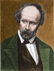 Christian Friedrich Hebbel (1813-1863) német költő és drámaíró portréja
