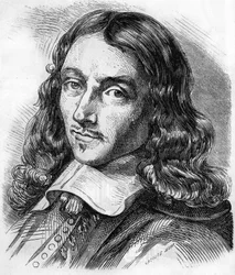 Claude Perrault (1613-1688) francia építész, orvos és fizikus portréja. Metszet 1866-ból.