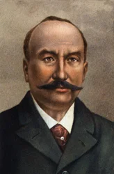 Clement Ader francia mérnök, a repülés úttörőjének portréja.