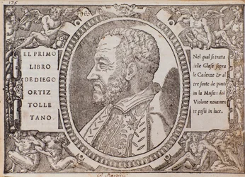 Diego Ortiz Tolletano (Toledano) portréja (fametszet).