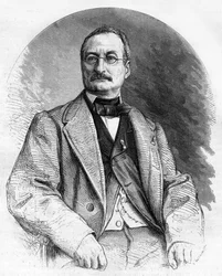 Elie Berthet 19. századi francia író portréja.