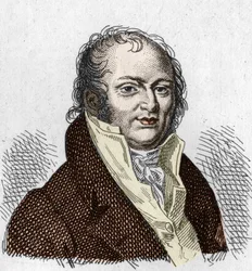 Etienne Geoffroy Saint Hilaire portréja Saint Hilaire (Saint-Hilaire) (1772-1844), francia természettudós. Metszet 1835-ből.