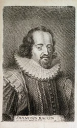 Francis Bacon (1561-1626) angol filozófus portréja. n.d. v.1600.