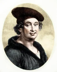 Francois Villon (1431-63) portréja (metszet)