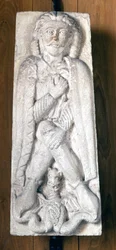 1. Barberossa Frigyes (a Hohenstaufen-ház német római császára) portréja (Waiblingen)