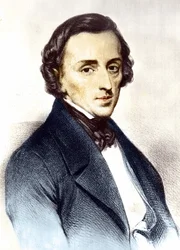 Fryderyk Chopin (1810-1849) lengyel zeneszerző portréja.
