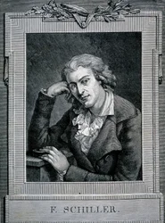 Friedrich von Schiller (1759-1805) német költő és drámaíró portréja.
