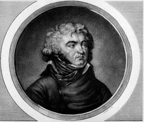 Jean Baptiste Kleber tábornok (1753-1800) portréja. Metszet a „” A francia forradalom történelmi festményeinek teljes gyűjteménye, három kötetben.””” 1804.