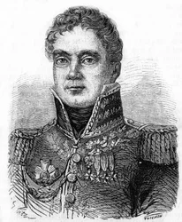 Georges Mouton, Lobau grófjának (1770-1838), francia marechal portréja.