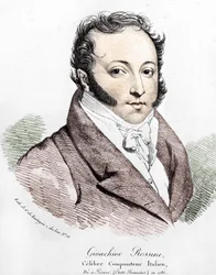 Gioacchino Rossini (1792-1868) portréja.