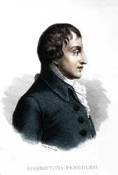 Giovanni Battista Pergolesi (Jean Baptiste Pergolese, Jean-Baptiste) (1710 - 1736) portréja.