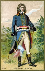 Hoche tábornok (1768 - 1797) portréja. A 19. század végének kromolitográfiája.
