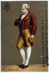 Goethe portréja. sd rajz. 19. század. Goethe portréja lábban. sd rajz. 19. század.