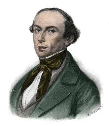 Gottfried Ludolf Camphausen (1803-1890) porosz politikus, Poroszország miniszterelnökének portréja - Gottfried Ludolf Camphausen (1803-1890) bankár és rénai politikus.