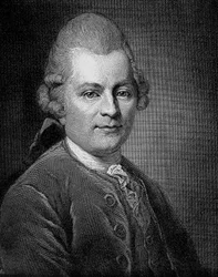 Gotthold Ephraim Lessing (1729-1781) német író és drámaíró portréja.