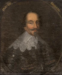 Henri II de Rohan (1579-1638), Rohan hercege és Leon hercege, Anonymous portréja. Olajfestmény. Mérete: 65x55 cm. Nemzeti Múzeum Stockholm
