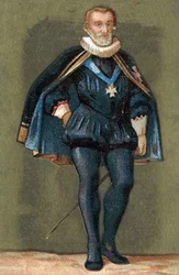 IV. Henrik francia király (1553-1610) portréja.