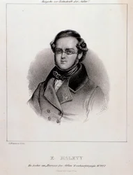 Jacques Fromental Halevy portréja (metszet)