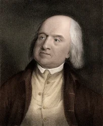Jeremy Bentham (1748-1832) angol filozófus, közgazdász és elméleti jogtudós portréja