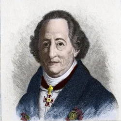 Johann Wolfgang Goethe (1749 - 1832) német író portréja