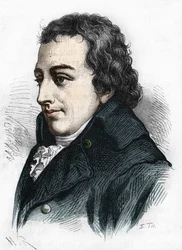 Johann Gottlieb Fichte portréja. német filozófus (1762-1814).