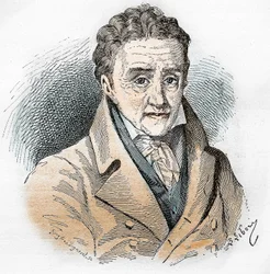 Johann Heinrich Pestalozzi (1746 - 1827), svájci pedagógus és pedagógus portréja.