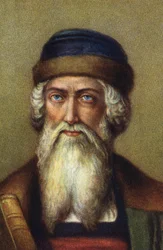 Johannes Gensfleisch dit Gutenberg német nyomdász portréja.