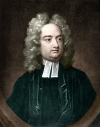 Jonathan Swift portréja. Ír író (1667-1745).