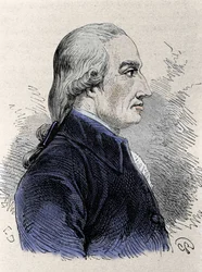 Fekete József (1728-1799) skót kémikus portréja.